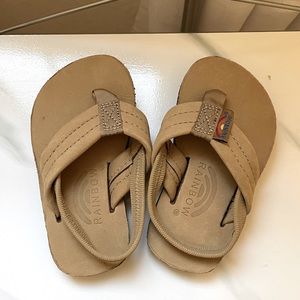 Never Worn Baby/toddler Rainbow Flip Flops